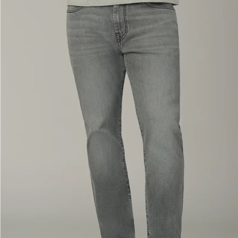 Brixton Gray Straight Leg Jeans Classic Style
